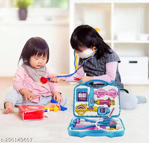 Doctor Play Set Medical Carry-case Nurses Toy Set Fun Gift Education for Kids (Multicolor)