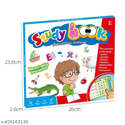 Activities Learning Electronic Intelligent Book with All Learning Materials and Touch Sensors for Kids