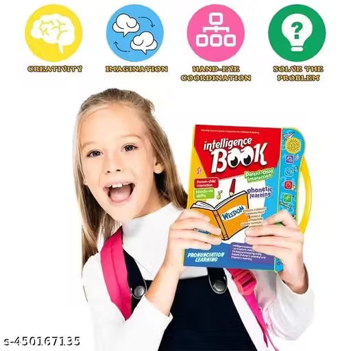 Activities Learning Electronic Intelligent Book with All Learning Materials and Touch Sensors for Kids